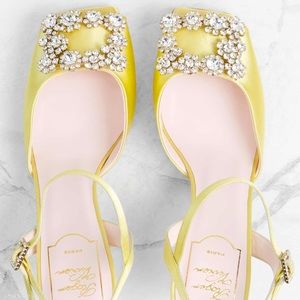 Roger Vivier Yellow Bucket Sandals Sz 39 $1690